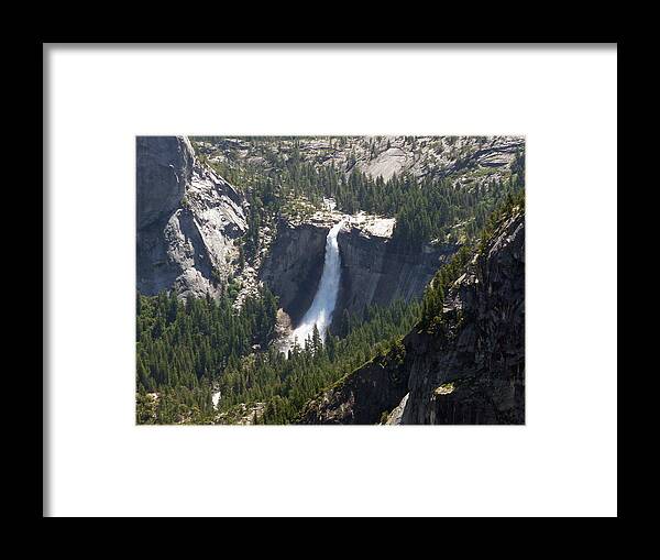 Scenics Framed Print featuring the photograph Nevada Fall by Photo By Tim Lawnicki