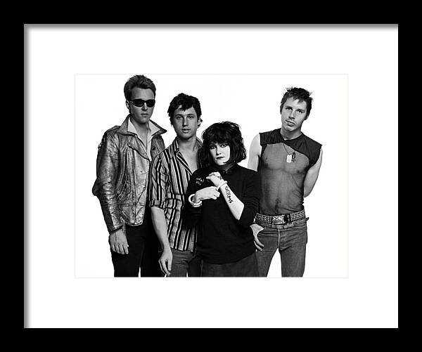 Rock Music Framed Print featuring the photograph New 1980 Los Angeles Band X Portrait by George Rose