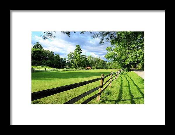New England Framed Print featuring the photograph New England Field #1620 by Michael Fryd