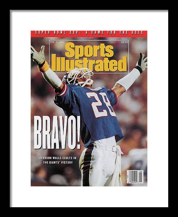 New York Giants Everson Walls, Super Bowl Xxv Sports Illustrated Cover  Framed Print by Sports Illustrated - Sports Illustrated Covers