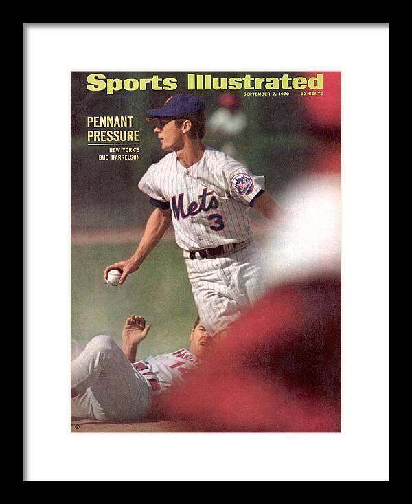Magazine Cover Framed Print featuring the photograph New York Mets Bud Harrelson... Sports Illustrated Cover by Sports Illustrated