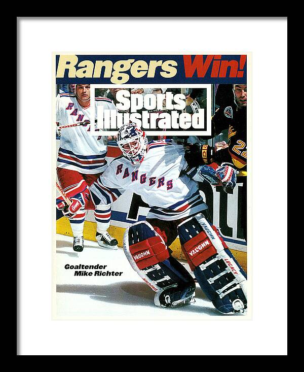 Mike Richter signed 16x20 photo 94 Stanley Cup Kick Save auto framed  Steiner Coa