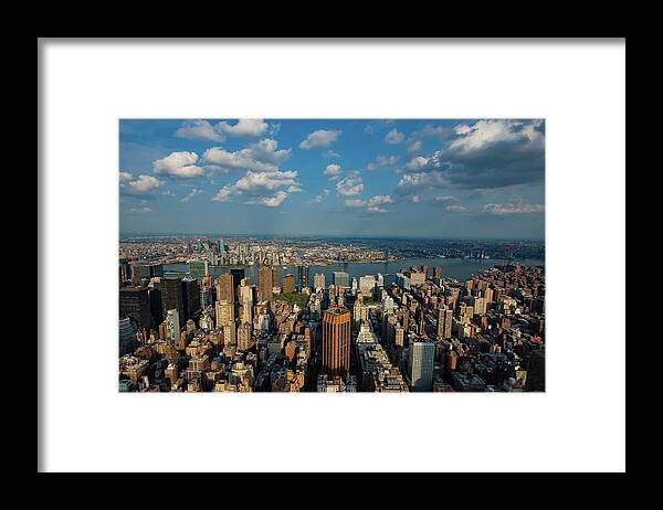 Chrysler Building Framed Print featuring the photograph New York Skyline Empire State by Crystal Wightman
