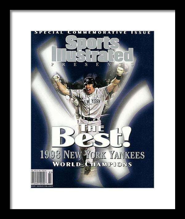 American League Baseball Framed Print featuring the photograph New York Yankees, 1996 World Series Champions Sports Illustrated Cover by Sports Illustrated