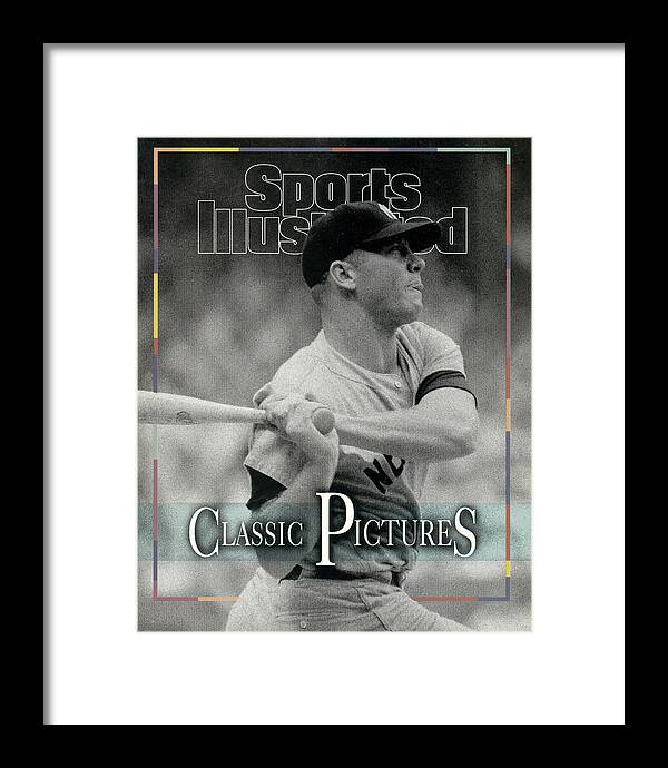 American League Baseball Framed Print featuring the photograph New York Yankees Mickey Mantle Sports Illustrated Cover by Sports Illustrated