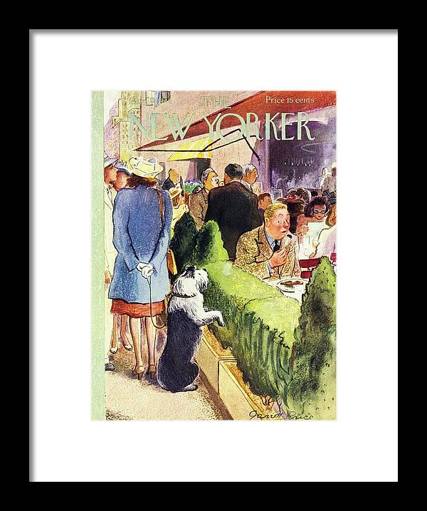 Illustration Framed Print featuring the painting New Yorker August 17 1946 by Garrett Price