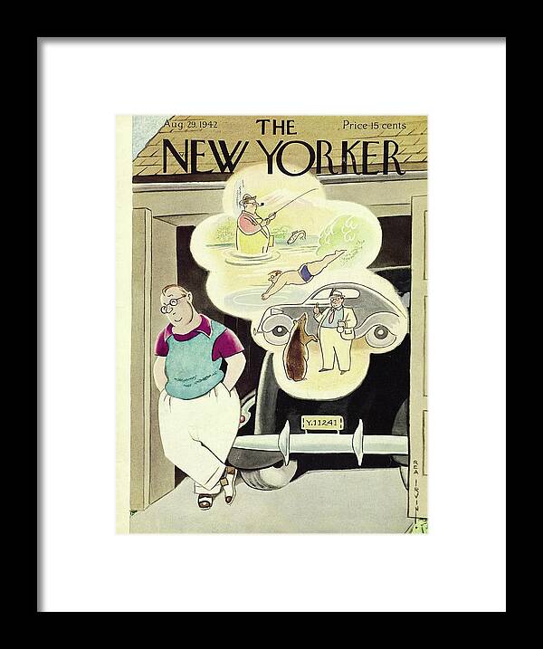 Sport Framed Print featuring the painting New Yorker August 29 1942 by Rea Irvin