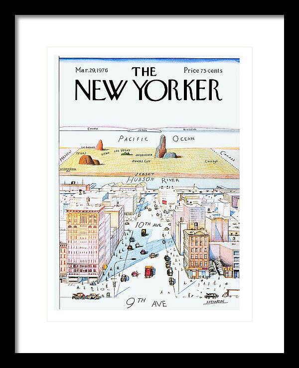 New Yorker March 29, 1976 by Saul Steinberg