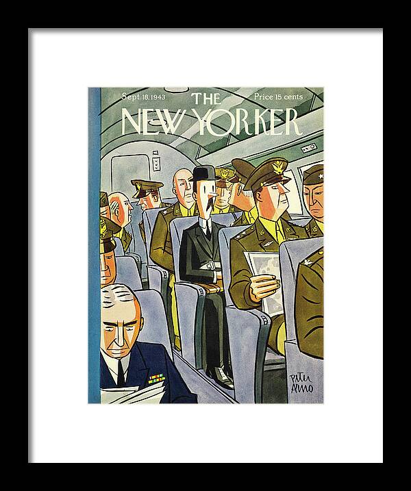 Travel Framed Print featuring the painting New Yorker September 18 1943 by Peter Arno