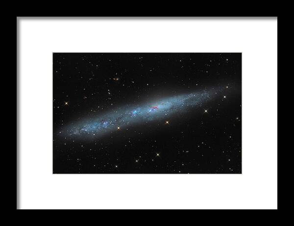 Horizontal Framed Print featuring the photograph Ngc 55, A Dwarf Galaxy In Sculptor by Michael Miller