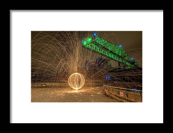 Night Framed Print featuring the photograph Night Orb by Robert Stienstra