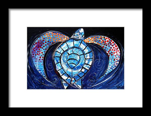 Fish Framed Print featuring the painting Night Stalker by J Vincent Scarpace