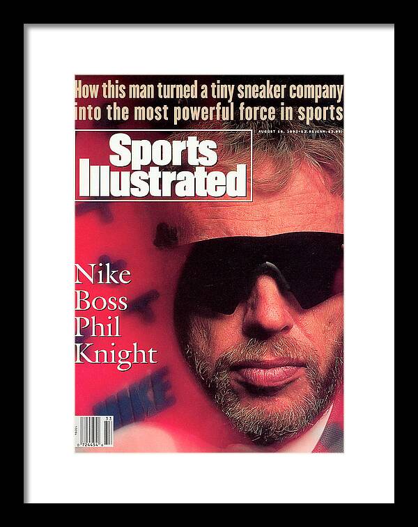 Magazine Cover Framed Print featuring the photograph Nike Ceo Phil Knight Sports Illustrated Cover by Sports Illustrated