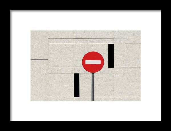 Urban Framed Print featuring the photograph No Entry by Stuart Allen