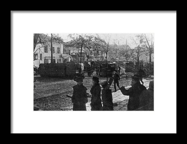 Confusion Framed Print featuring the photograph No-go Area by Hulton Archive