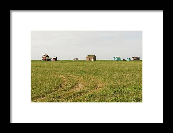 Tranquility Framed Print featuring the photograph Nome Area Landscape With Houses by John Elk Iii