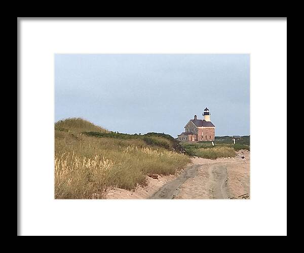 Lighthouse Framed Print featuring the photograph North Light by Tom Johnson