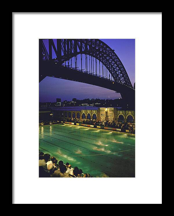 Background Framed Print featuring the photograph North Sydney Olympic Pool by John Dominis