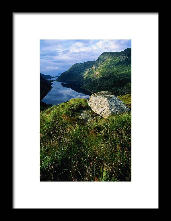 Scenics Framed Print featuring the photograph Norway, Maloy, Nordfjord, Alpine Tundra by Paul Souders