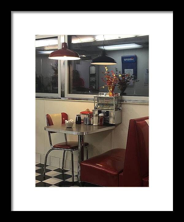 Framed Print featuring the photograph Nostalgic Diner by TS Photo