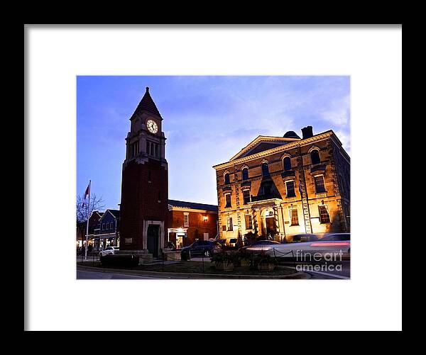  Framed Print featuring the photograph NOTL Clocktower by Blackxs Rose
