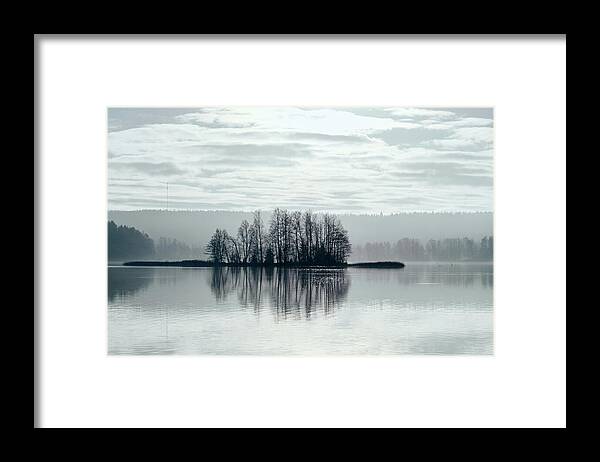 Finland Framed Print featuring the photograph November Light. Silver clouds Silver light by Jouko Lehto