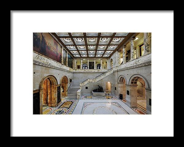 Architecture Framed Print featuring the photograph Nurses Hall, Massachusetts State House by Betty Denise