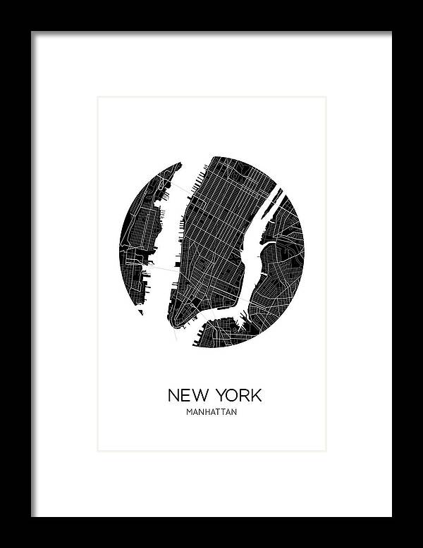  Framed Print featuring the photograph Ny Manhattan by The Miuus Studio