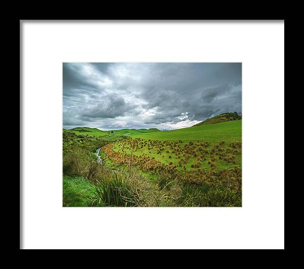 New Zealand Framed Print featuring the photograph New Zealand Countryside by Nisah Cheatham