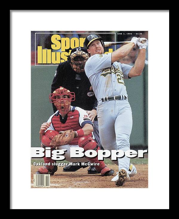 Magazine Cover Framed Print featuring the photograph Oakland Athletics Mark Mcgwire... Sports Illustrated Cover by Sports Illustrated