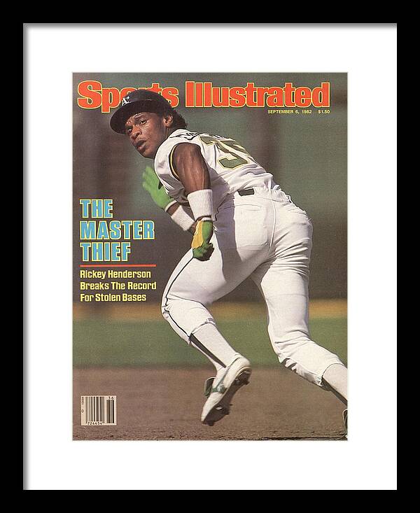 Oakland Athletics Rickey Henderson Sports Illustrated Cover Framed Print  by Sports Illustrated - Sports Illustrated Covers