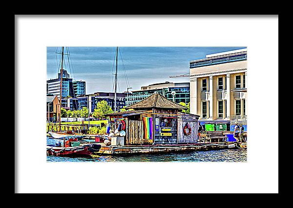 Center For Wooden Boats Framed Print featuring the photograph Oarhouse at Center for Wooden Boats by Darryl Brooks