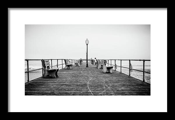 Beach Framed Print featuring the photograph Ocean Grove Pier 1 by Steve Stanger