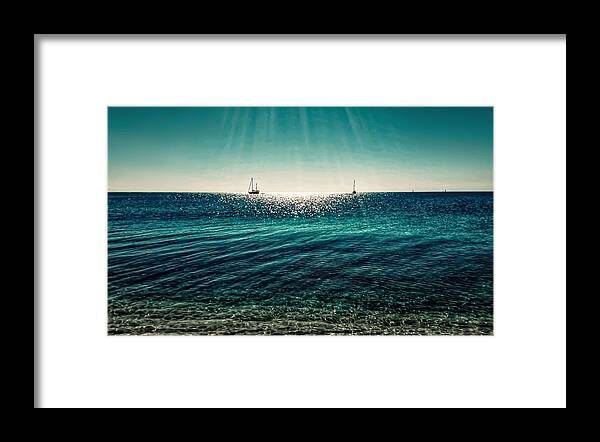 Ocean Framed Print featuring the photograph Ocean by Yan Zhao