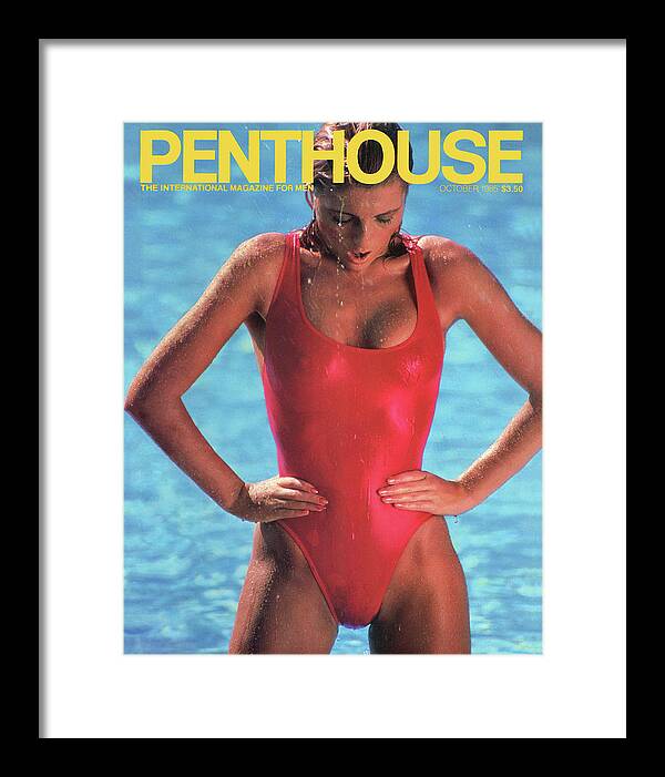 Model Framed Print featuring the photograph October 1985 Penthouse Cover featuring Jennifer James by Penthouse