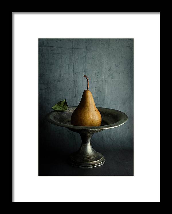 Pear Framed Print featuring the photograph Ode to a Pear by Amy Weiss