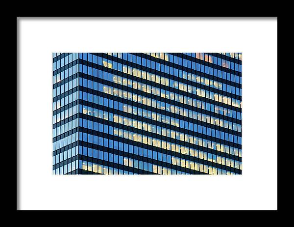 Outdoors Framed Print featuring the photograph Office Windows West Shinjuku Tokyo by Tom Bonaventure