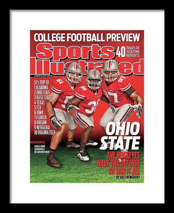 Season Framed Print featuring the photograph Ohio State University, 2010 College Football Preview Issue Sports Illustrated Cover by Sports Illustrated