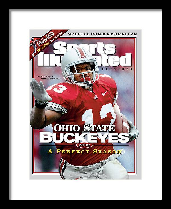 Michigan Framed Print featuring the photograph Ohio State University Maurice Clarett, 2002 Ncaa Perfect Sports Illustrated Cover by Sports Illustrated