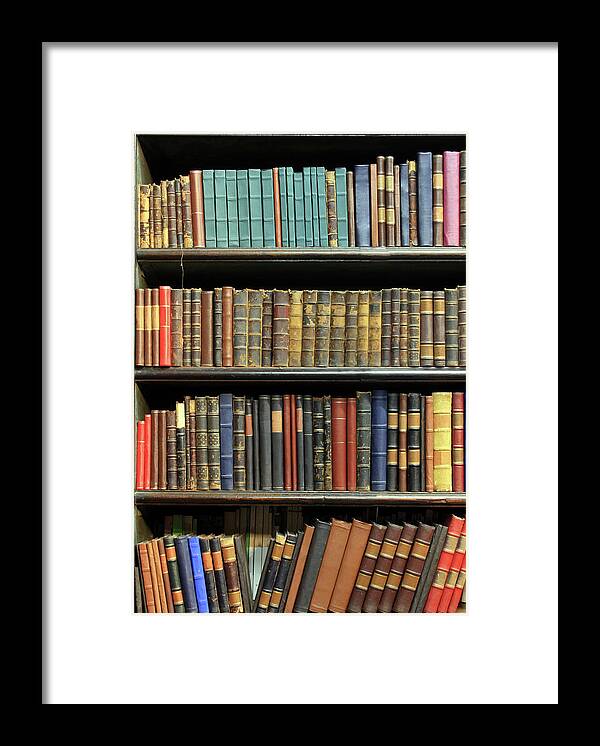 Dust Framed Print featuring the photograph Old Books by Luoman