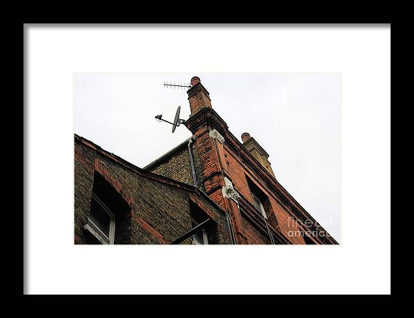 Old Framed Print featuring the photograph Old Brick and High Tech - A Southwark Impression by Steve Ember