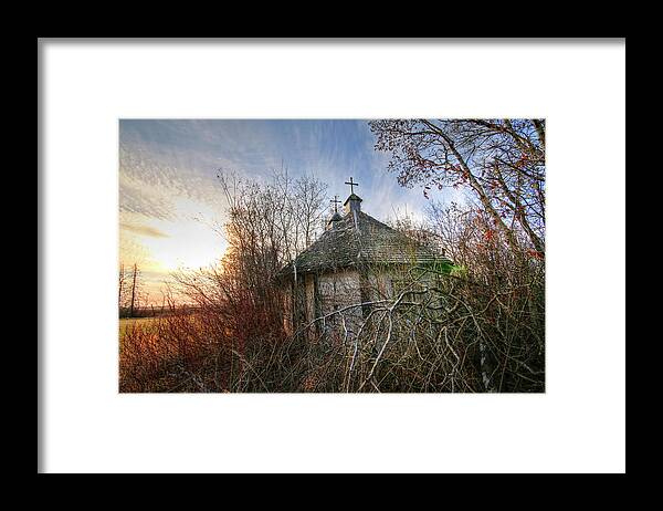 Hdr Framed Print featuring the photograph Old Calder Church by Ryan Crouse