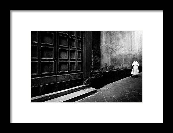 Street Framed Print featuring the photograph Old Door by Franco Maffei