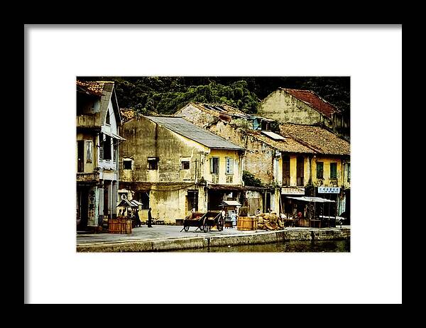 People Framed Print featuring the photograph Old Singapore by Miro Susta