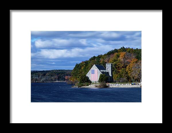 Old Stone Church Framed Print featuring the photograph Old Stone Church in West Boylston by Jeff Folger