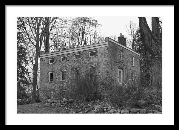Waterloo Village Framed Print featuring the photograph Old Stone House - Waterloo Village by Christopher Lotito