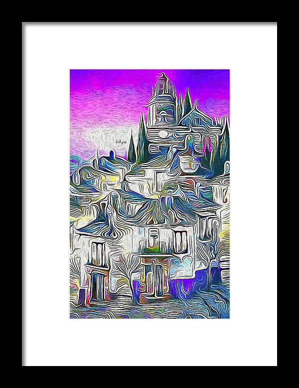 Paint Framed Print featuring the painting Old village 7 by Nenad Vasic