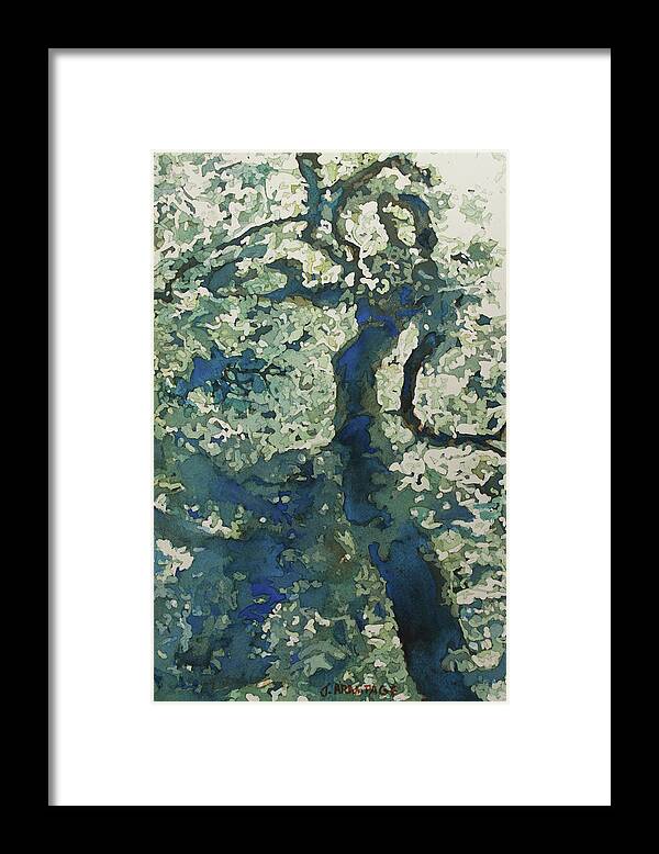 Tree Framed Print featuring the painting Old Woman by Jenny Armitage