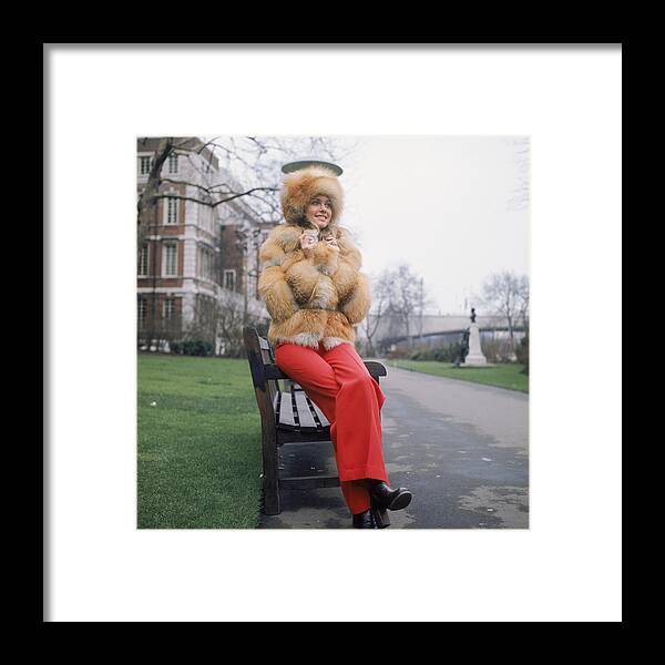 Singer Framed Print featuring the photograph Olivia In Fur by Keystone