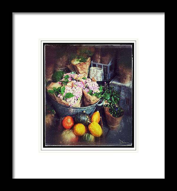 Fresh Produce Framed Print featuring the photograph On Display by Peggy Dietz
